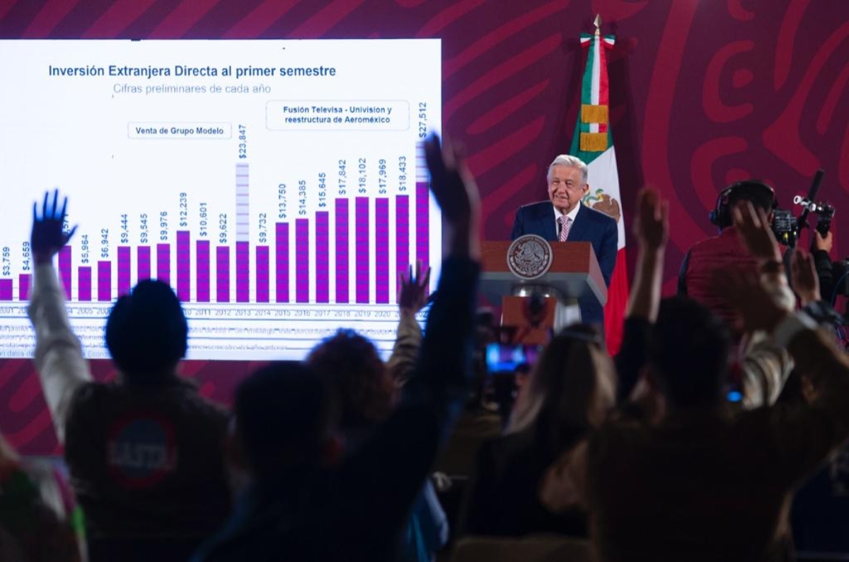Nunca se había recibido tanta inversión extranjera como ahora: AMLO