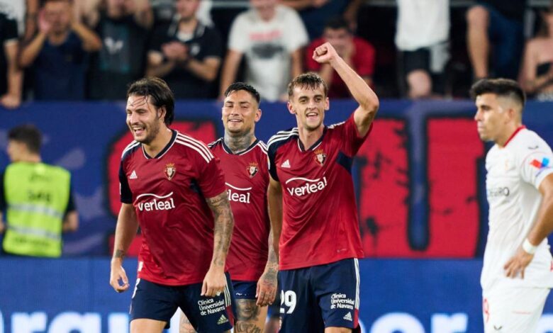 Osasuna se lleva el primer triunfo ante un deslucido Sevilla