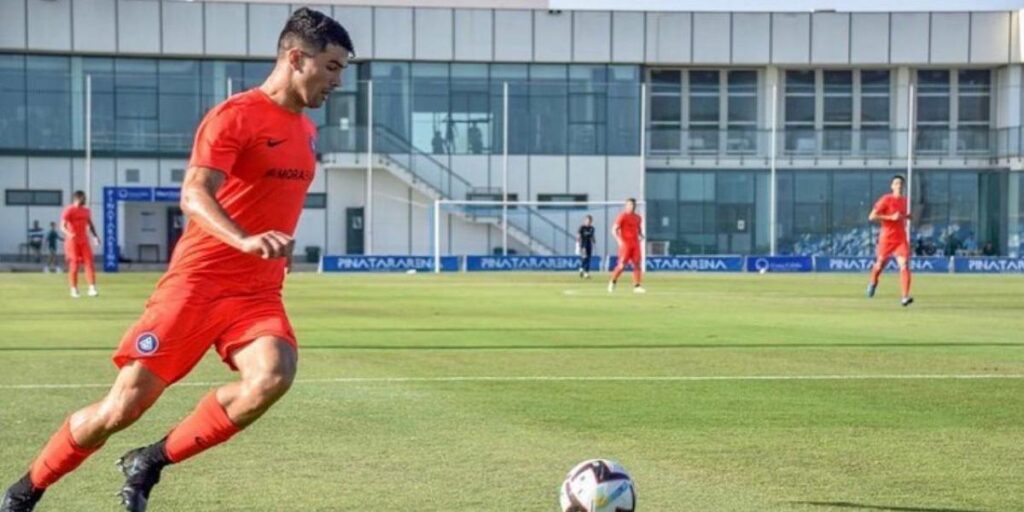 Pau Casadesús, de juvenil a marcar el primer gol del Andorra en Segunda
