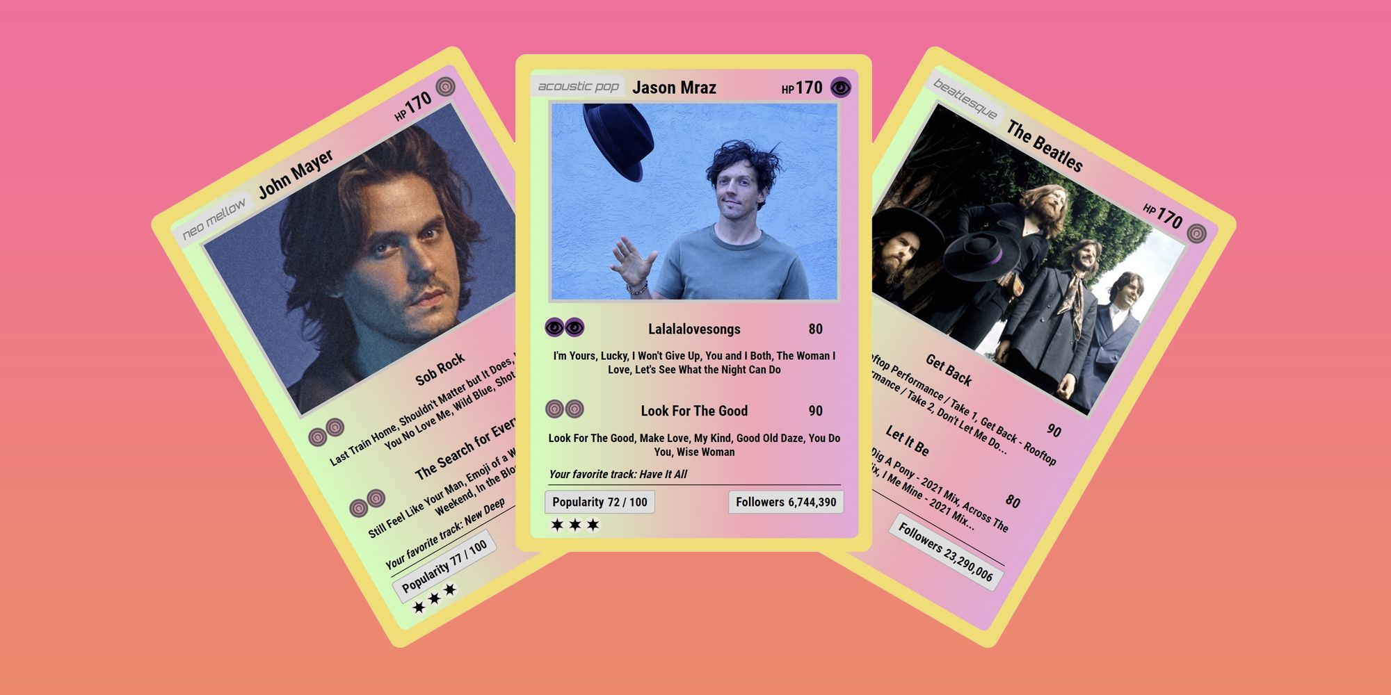 PokéPlaylist de Spotify: Cómo ver a tus artistas favoritos como tarjetas Pokémon