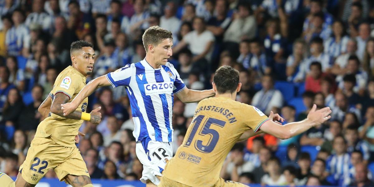 Polémica acción de Dembélé con Aihen