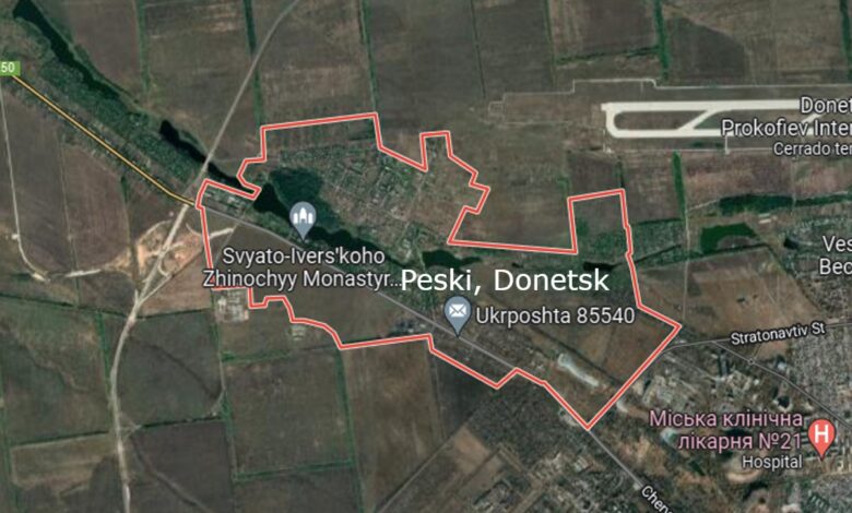 Rusia anuncia la toma de Peski, en Donetsk