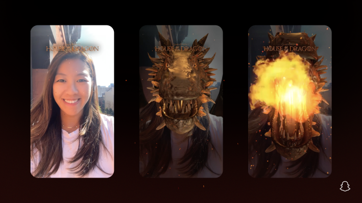 Snap y HBO Max se asocian para lanzar experiencias AR para el estreno de ‘House of the Dragon’