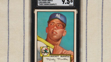 Tarjeta de Mickey Mantle se vende por 12.6 millones de dólares | Tuit