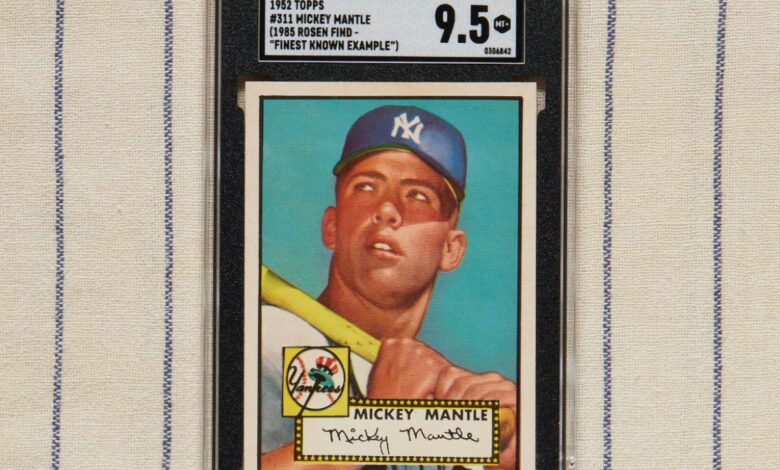 Tarjeta de Mickey Mantle se vende por 12.6 millones de dólares | Tuit