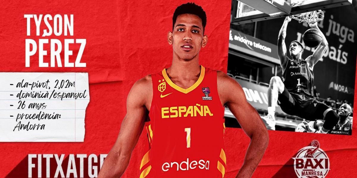 Tyson Pérez jugará cedido en el Baxi Manresa la próxima temporada