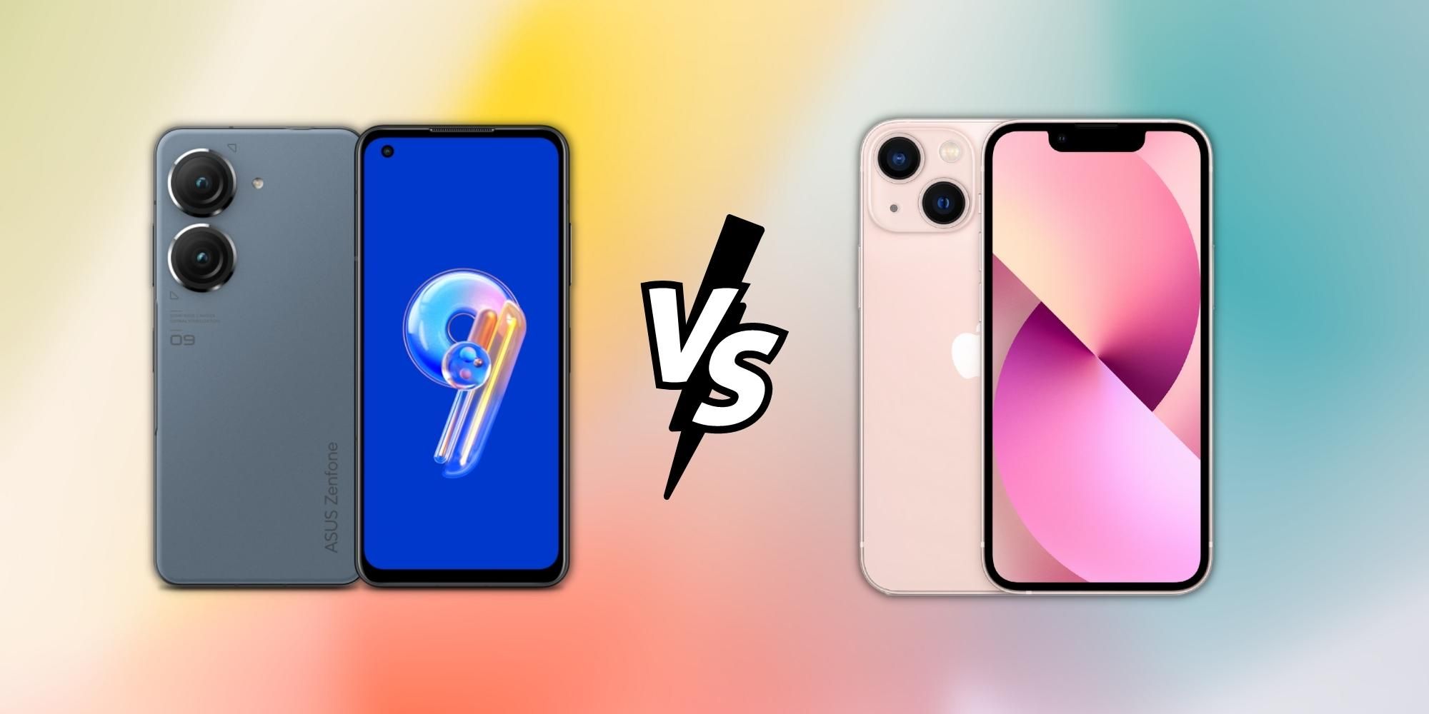 Zenfone 9 vs.  iPhone 13 mini: Asus compacto y los buques insignia de Apple comparados