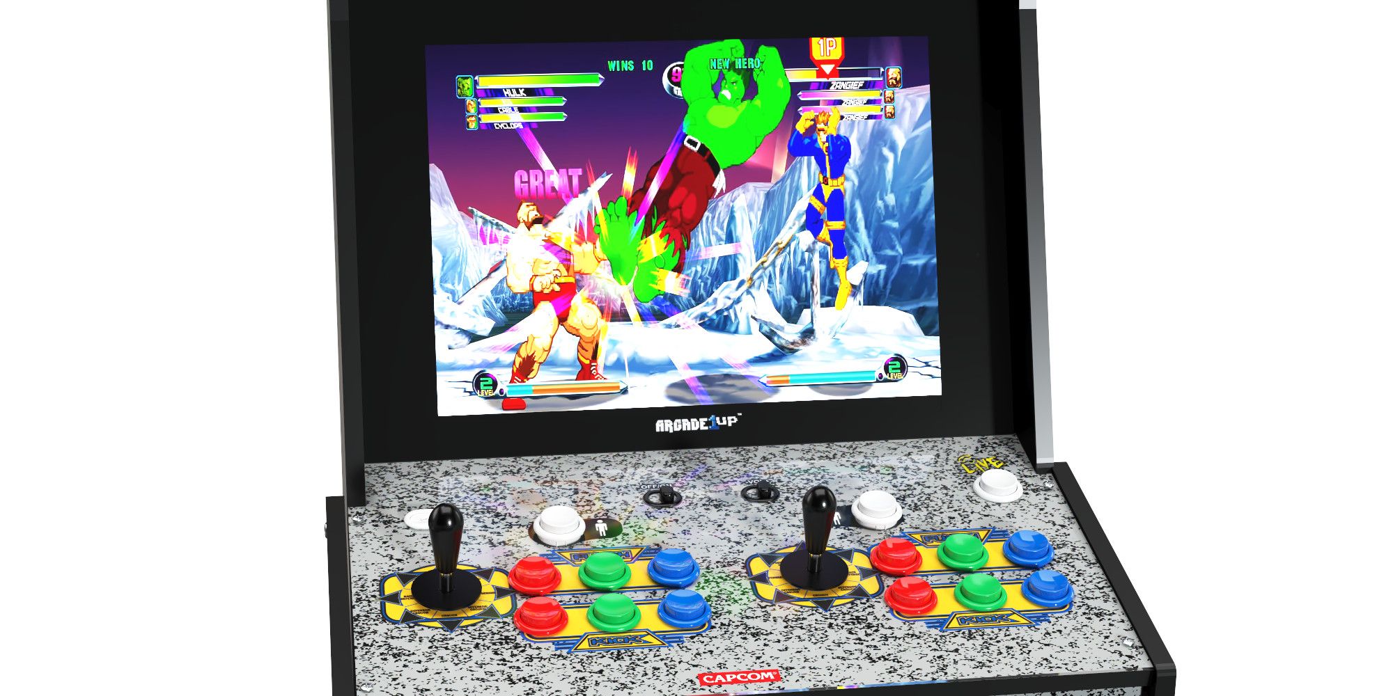 maravilla contra  Capcom 2 llega a las casas en una nueva máquina recreativa casera