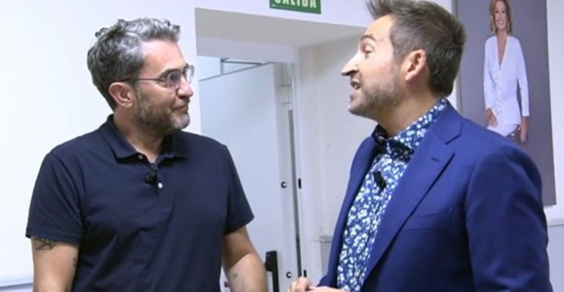 Máximo Huerta y Frank Blanco, en Mediaset / Telecinco