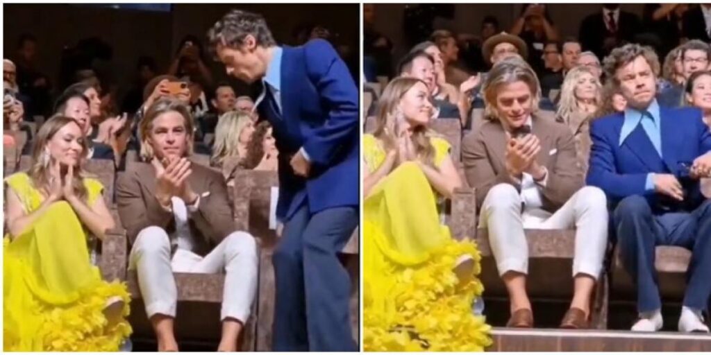 ¿Ha escupido Harry Styles a Chris Pine? Las imágenes de las que todo el mundo habla