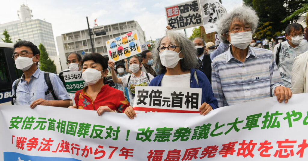 ¿Por qué Japón está enojado por un funeral de estado para Shinzo Abe?