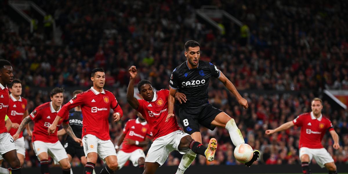 0-0 al descanso: gol anulado a Cristiano y la Real no sufre en Old Trafford