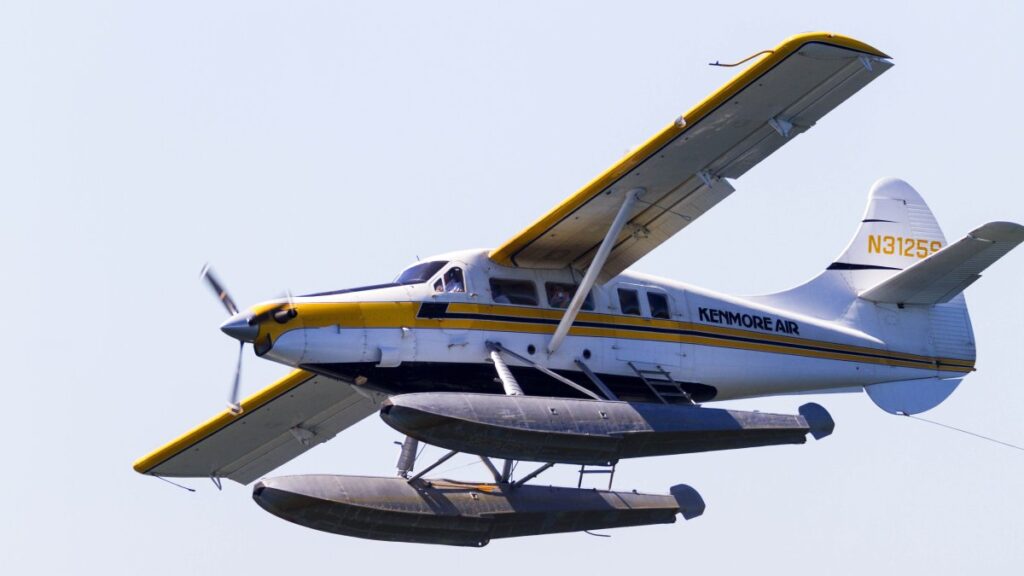 hidroavión se estrella cerca de Puget Sound