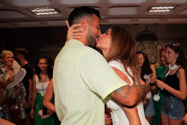 Tamara Gorro y Ezequiel Garay en Móstoles / Gtres