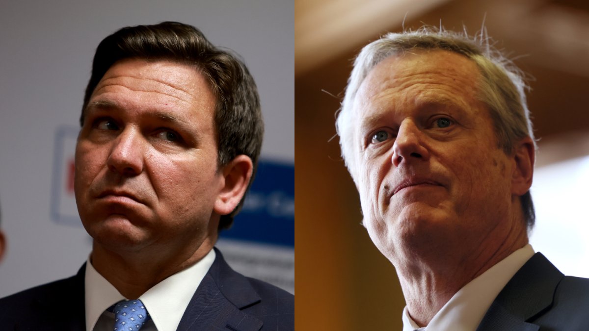 Ron DeSantis vs. Charlie Baker tras migrantes en Martha’s Vineyard