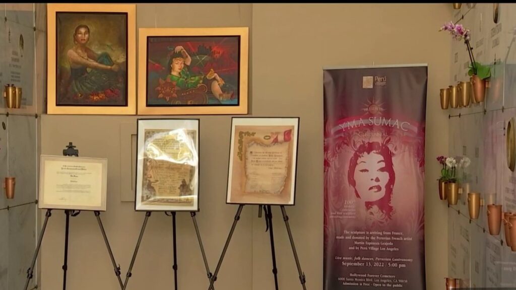 Dedicarán esquina de Hollywood en honor de cantante peruana Yma Sumac