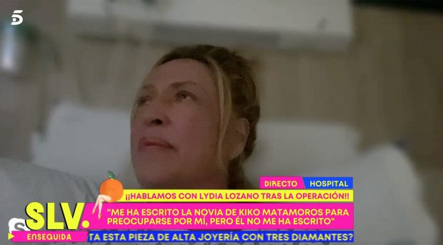 Lydia Lozano en el hospital / Telecinco