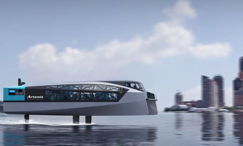 Racing Tech hace que este ferry de pasajeros totalmente eléctrico "vuele sobre el agua"