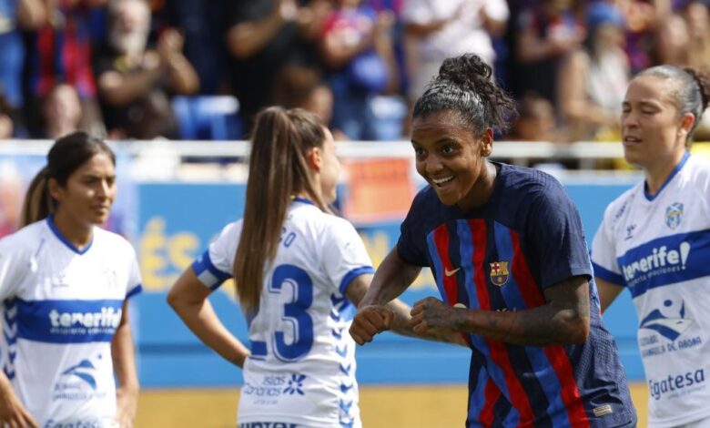 2-0: El Barça derriba la muralla del Granadilla Tenerife con goles de Geyse y Graham