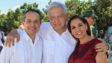 AMLO celebra cambio de gobierno sin conflictos en Quintana Roo; se reúne con Mara Lezama y Carlos Joaquín