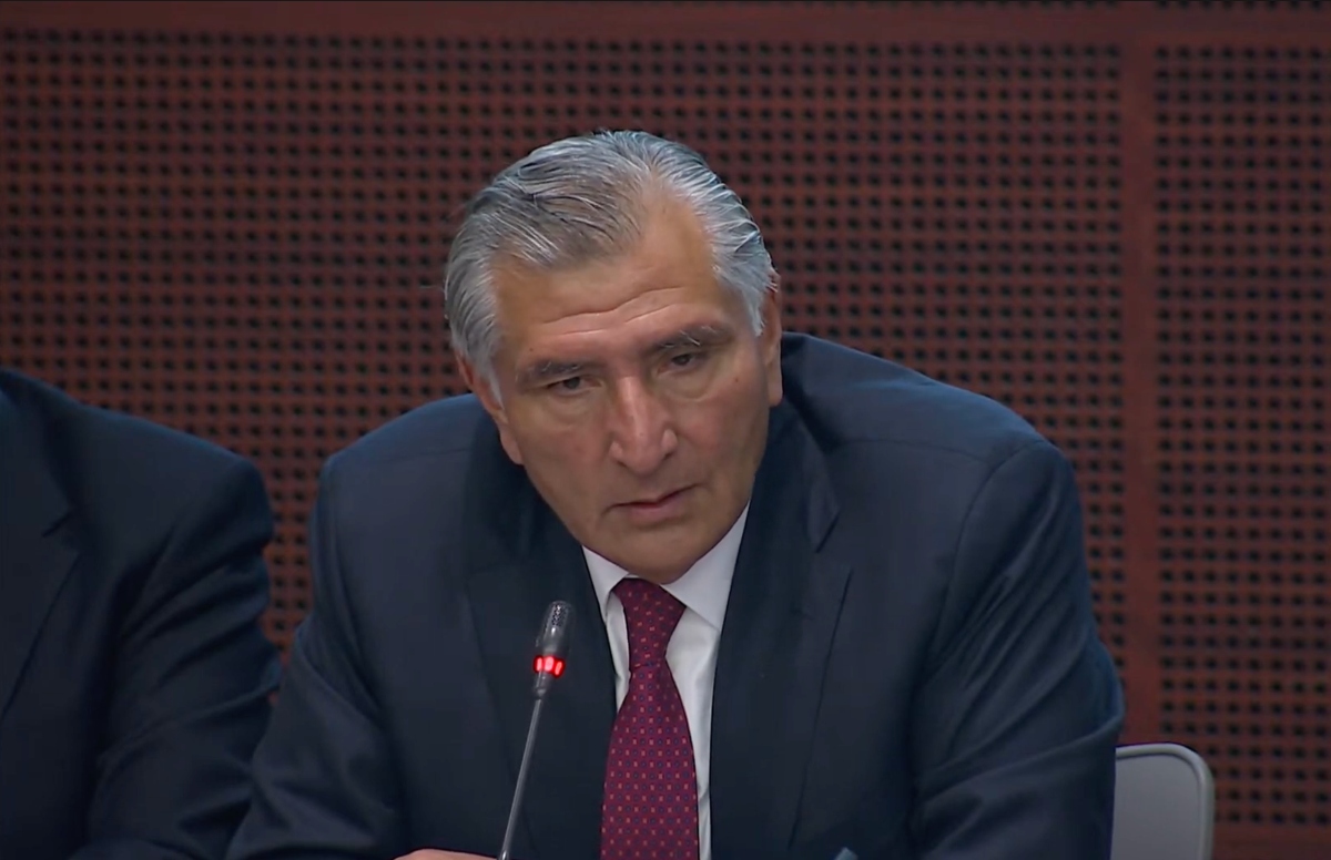 Adán Augusto López pide a senadores de Morena aprobar minuta de GN; “hemos ido perdiendo la batalla contra la inseguridad”