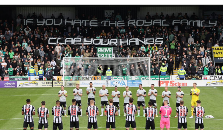 Aficionados del Celtic de Glasgow: "si odias a la familia real, aplaude" | Video