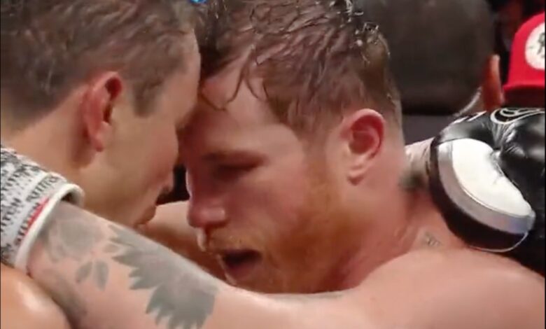 Al final de 36 rounds, Canelo y GGG manifestaron su respeto mutuo | Video