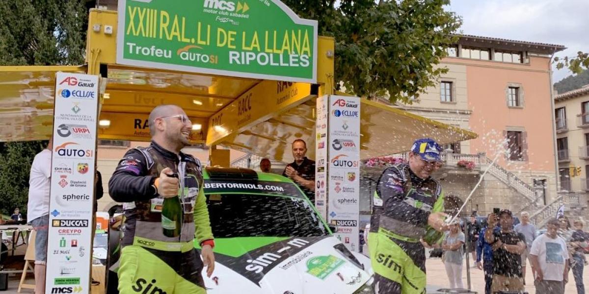 Albert Orriols y Christian Gómez, ganadores del Rally de la Llana