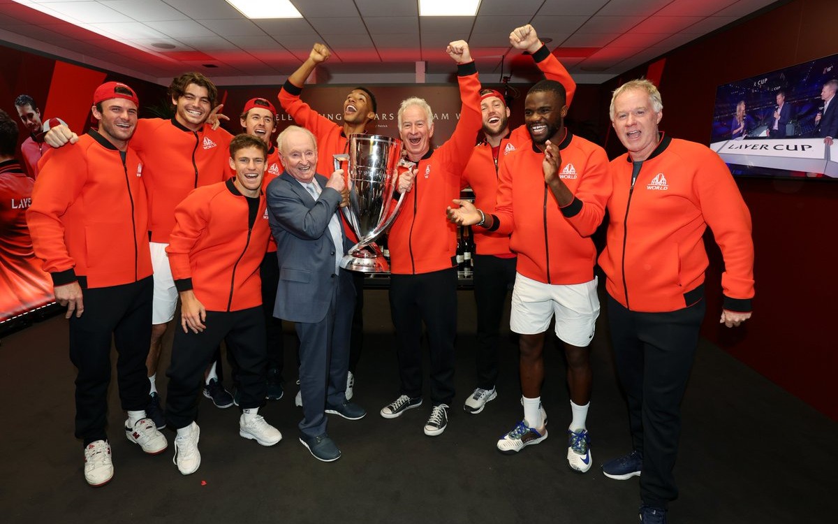 Así fue el eufórico festejo del Equipo Mundial en la Laver Cup 2022 | Video