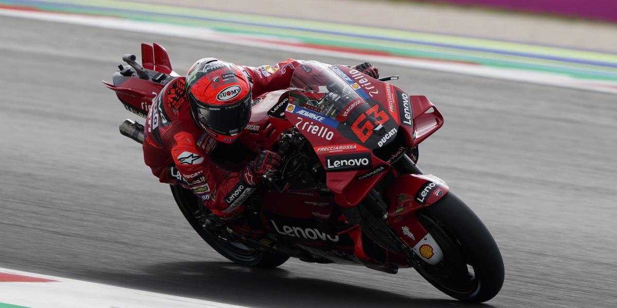 Bagnaia, penalizado con tres posiciones en la parrilla de salida