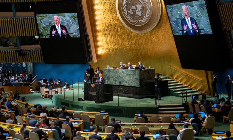 Biden pinta a Rusia como una amenaza para el mundo en discurso ante la ONU