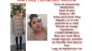 Buscan a Mía Hilde Hernández Medina