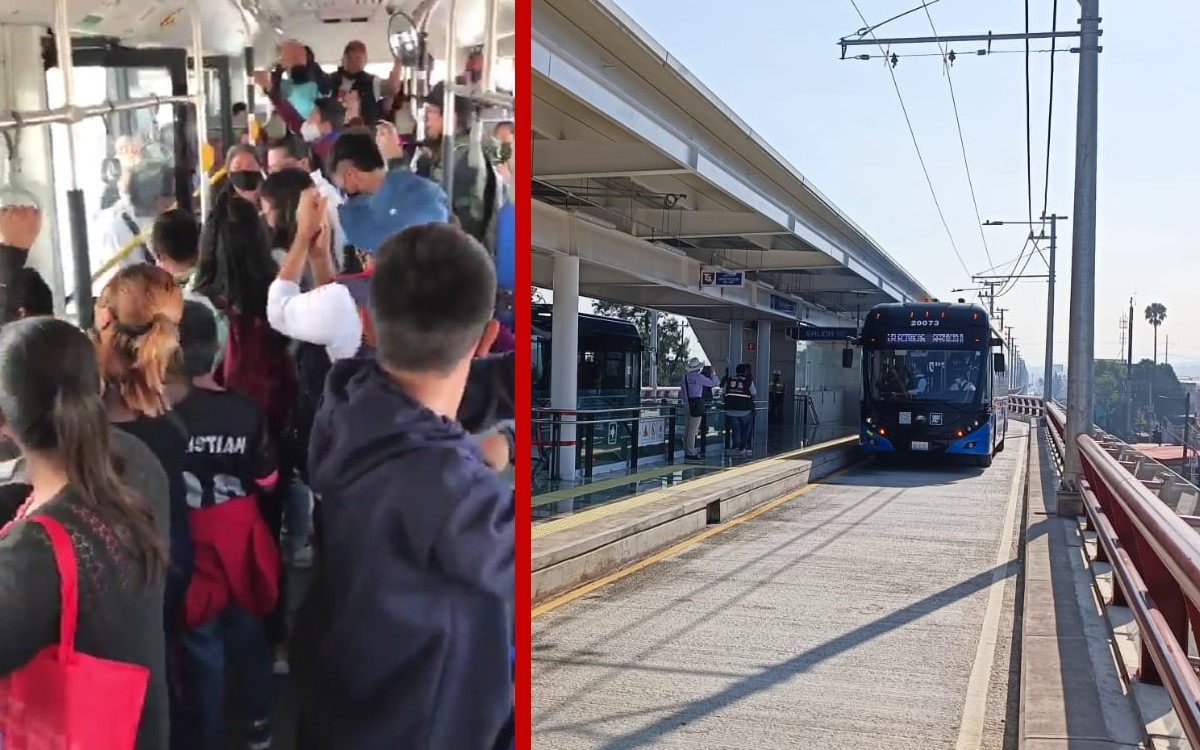 CDMX | Así celebran vecinos de Iztapalapa el primer recorrido del Trolebús Elevado | Videos