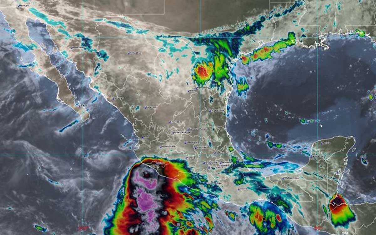 Conagua pronostica lluvias torrenciales en zonas de Michoacán y Guerrero por posible ciclón tropical