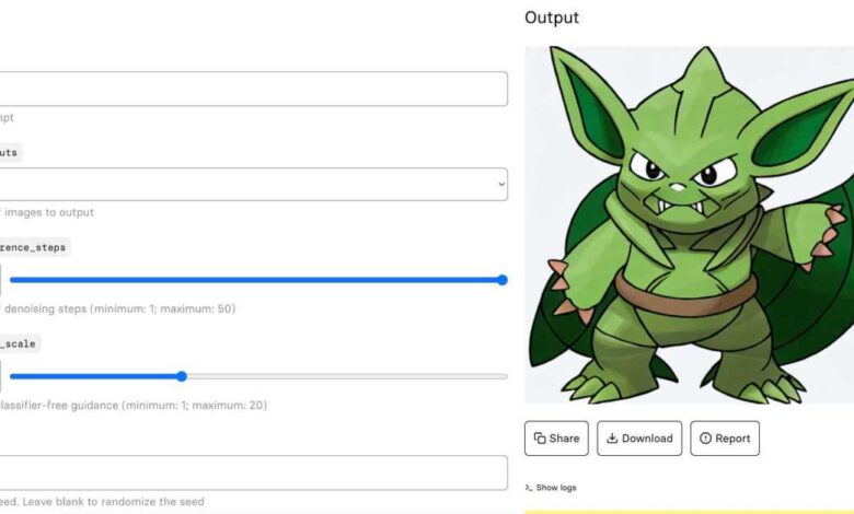 Crea tu propia criatura similar a Pokémon generada por IA