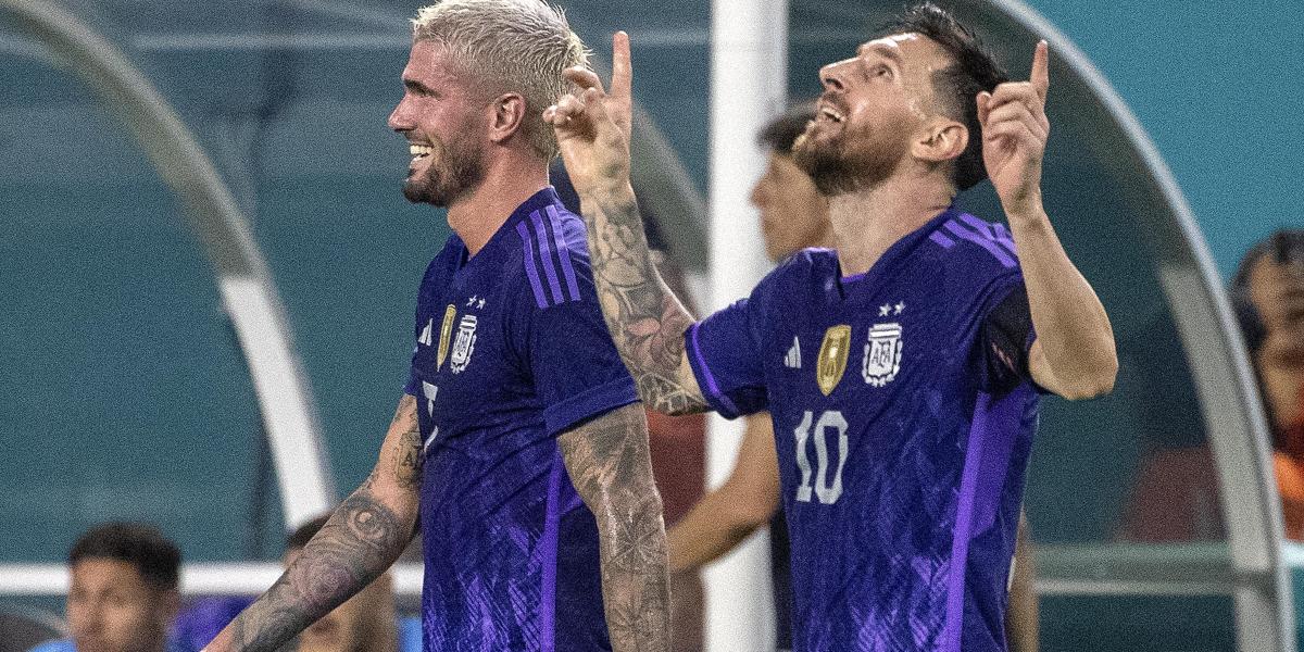 De Paul, récord con Argentina, 'ni una broma' con Messi y detallazo con un niño