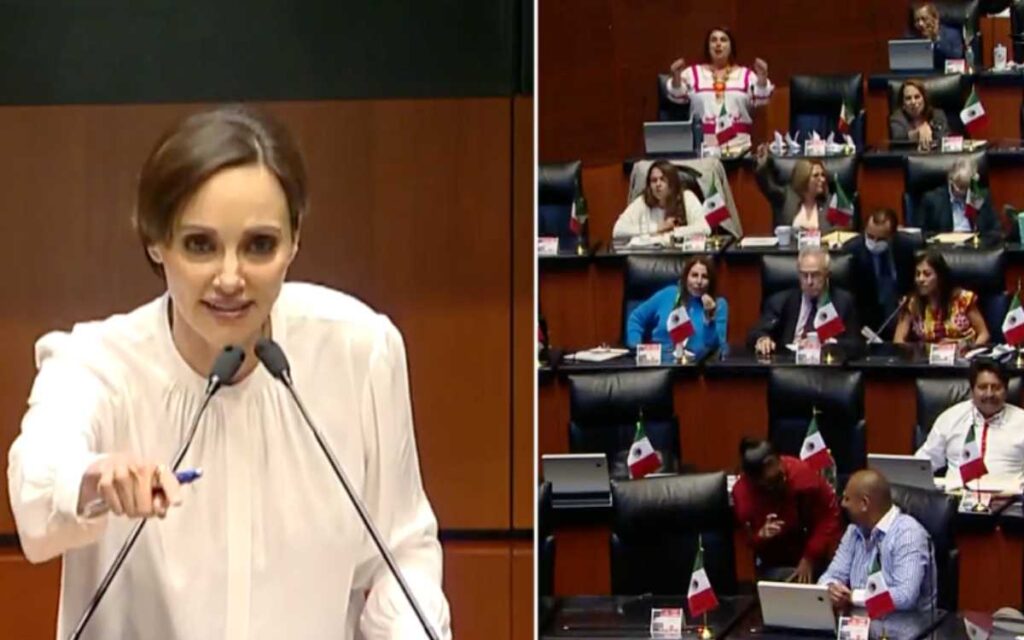 Debate a gritos en el Senado: Lilly Téllez llama ‘súbditos del pejelagarto’ a morenistas; le responden ‘vulgar usurpadora’