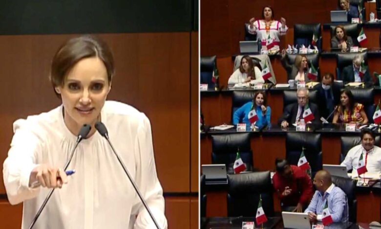 Debate a gritos en el Senado: Lilly Téllez llama ‘súbditos del pejelagarto’ a morenistas; le responden ‘vulgar usurpadora’