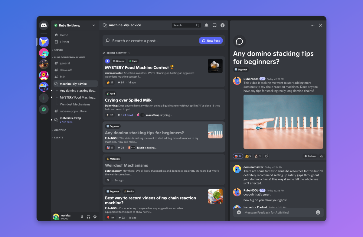 Discord agrega canales de Foro similares a Reddit para chatear sobre temas específicos