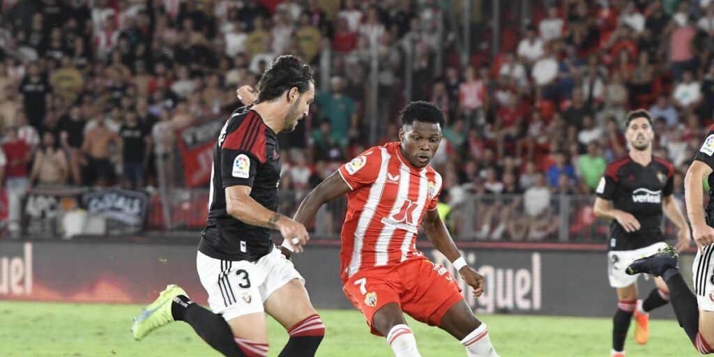 El Almería ‘post Sadiq’ no carbura y Osasuna se mete en Champions