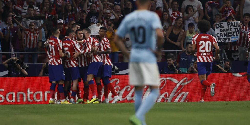 El Atlético más contundente se da un homenaje ante el Celta