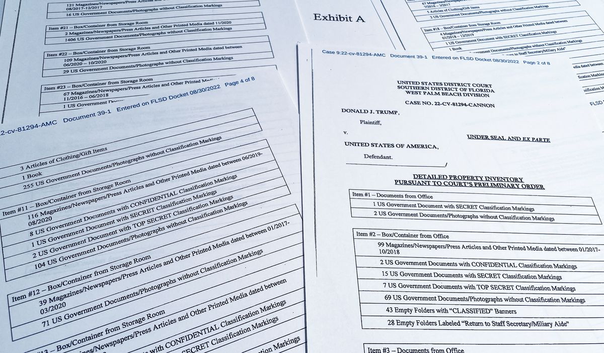 El FBI halló un documento confidencial sobre las armas nucleares de otro país en la casa de Trump en Florida