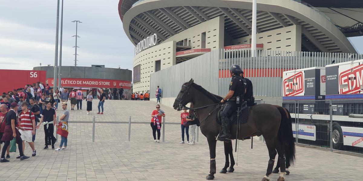 El gran despliegue de seguridad para Atlético-Real Madrid, en números