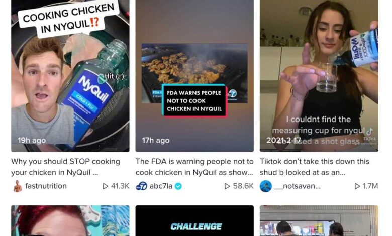 El pollo NyQuil no es en realidad una tendencia de TikTok