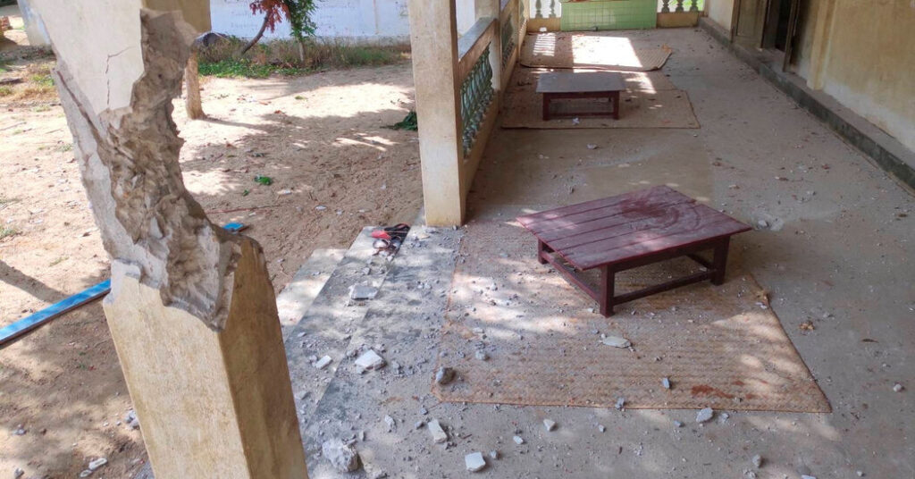 En Myanmar, duelo y furia tras ataque a escuela