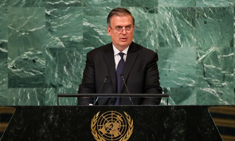 En NY, Ebrard propone canal diplomático complementario ante 'parálisis del Consejo de Seguridad' | Video
