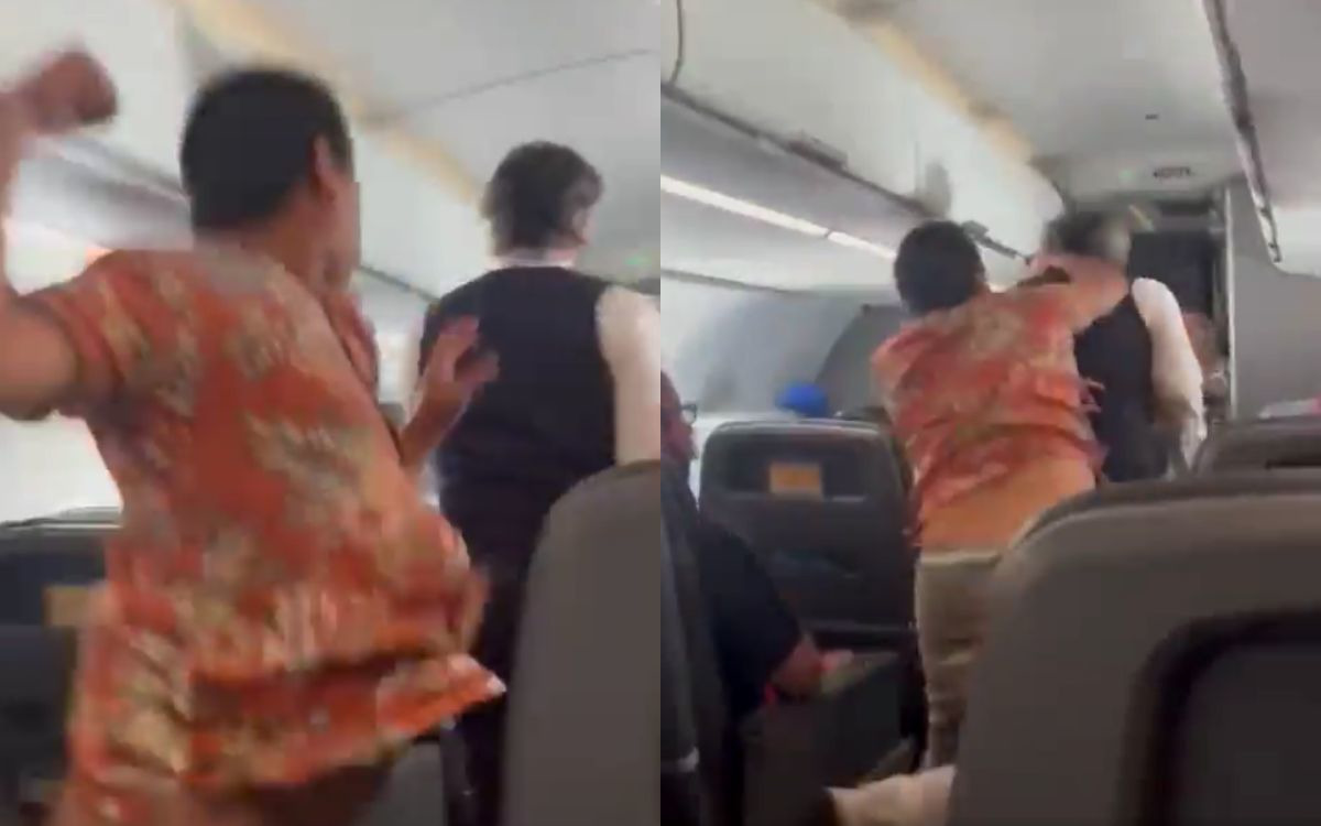 FBI arresta a pasajero por golpear sobrecargo en vuelo de México a EU | video