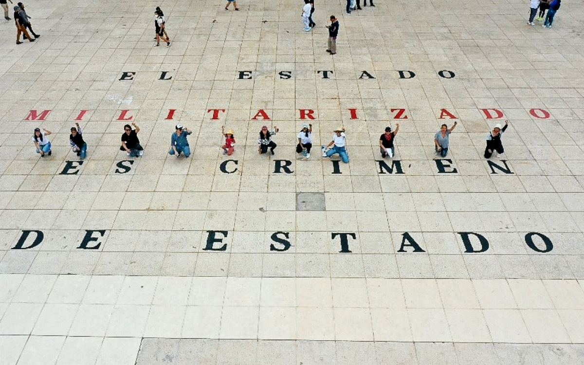 ‘Fue el Ejército’, protestan en la Glorieta de las Mujeres y el Monumento a la Revolución contra militarización | Fotos