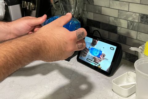 escaneo del jabón para platos del amanecer en alexa echo show