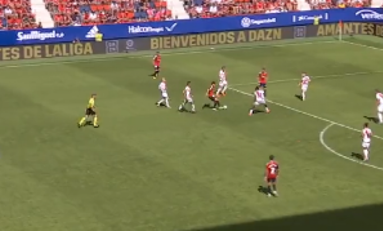 Impresionante jugada de Abde en su debut para dar la victoria a Osasuna